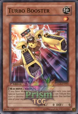 1st Ed Turbo Booster TDGS-EN001 Yugioh - Image 1