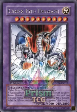 1st ed Cyber End Dragon rare DP04-EN012 Yugioh - Image 1