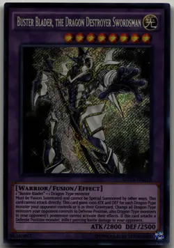 Buster Blader, the Dragon Destroyer Swordsman Secret Rare 2016 Mega-Tins Mega Pa - Image 1