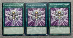Monster Reincarnation LDK2-ENY32 (x3) Legendary Decks II Unlimited Edition NM - Image 1