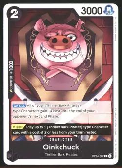 One piece OP14 Oinkchuck #082 Common Near Mint or Better - Image 1
