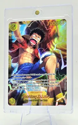 Monkey.D.Luffy OP15-119 SEC One Piece Card Game Paramount War English NM - Image 2