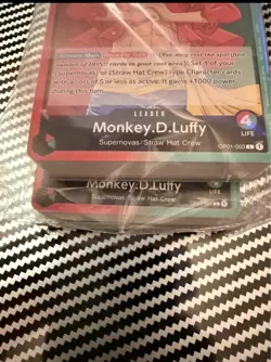 One Piece TCG 2022 Demo Deck Monkey D. Luffy Pre-Errata • Anime Con 2 Pack - Image 2