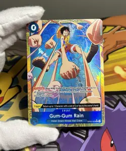 Gum-Gum Rain Luffy Alternate Art OP02-068 PRB02 One Piece Card Game - Image 1