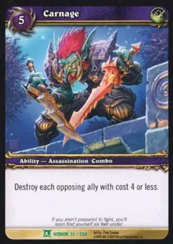 World of Warcraft TCG Carnage (Foil) - Fields of Honor 55/208 - Image 1