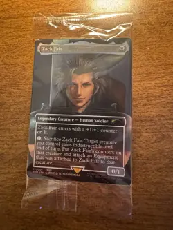 Magic The Gathering Final Fantasy Zack Fair Promo Switch Trading Card - Image 1