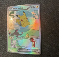 Pokemon Bubble Pikachu Special Doujin Art Textured Holo Card - Image 1