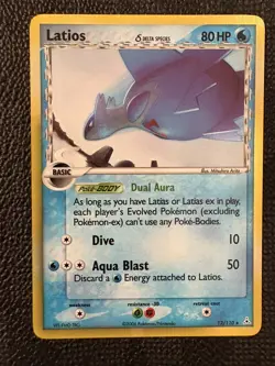 2006 Pokemon Latios Delta Species EX Holon Phantoms Holo Rare 12/110 Card - Image 2