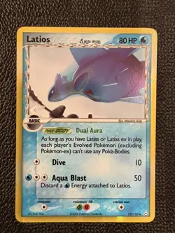 2006 Pokemon Latios Delta Species EX Holon Phantoms Holo Rare 12/110 Card - Image 3
