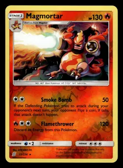 Magmortar 22/236 Reverse Holo S&M Unified Minds Pokemon Card - Image 1
