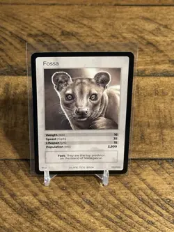 LIFE TCG Fossa 1st Edition Promo Rare Card #110 Limited Print Run - Image 1
