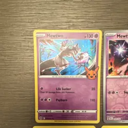 Pokemon TCG Card Lot 4 Mewtwo & Mew Holo Foil English GO Celebrations LO - Image 4