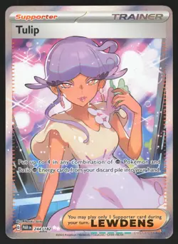 Tulip - 244/182 - Full Art Ultra Rare - Paradox Rift - Pokemon Card - Image 1