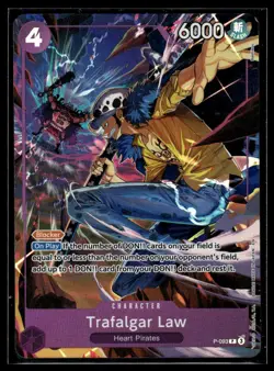 One Piece Promotion Cards #P-093 Trafalgar Law (Illustration Box Vol.6) - Image 1