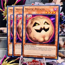 3x Yugioh Playset Mystic Potato MP25-EN339 Common 1st Ed Near Mint - Image 1