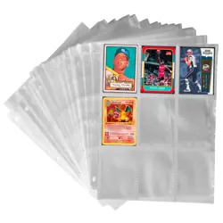 Samsill 200 Pack 9 Pocket Trading Card Sleeves, Holds 1800 200 Pack, Clear - Image 2
