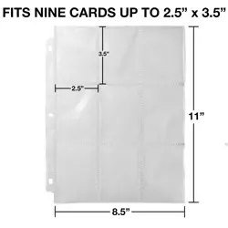 Samsill 200 Pack 9 Pocket Trading Card Sleeves, Holds 1800 200 Pack, Clear - Image 3