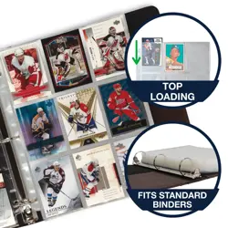 Samsill 200 Pack 9 Pocket Trading Card Sleeves, Holds 1800 200 Pack, Clear - Image 4