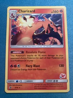 Pokemon Card TCG Charizard 3/70 Dragon Majesty Sun & Moon 2018 - NM - Image 1