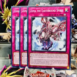 3x Yugioh Playset Zoma the Earthbound Spirit MP25-EN366 Common 1st Ed Near Mint - Image 1