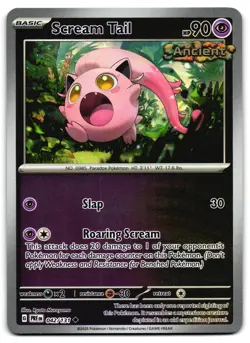 Scream Tail 042/131 - Prismatic Evolutions Pokemon TCG Reverse Holo - M/LP Card - Image 1