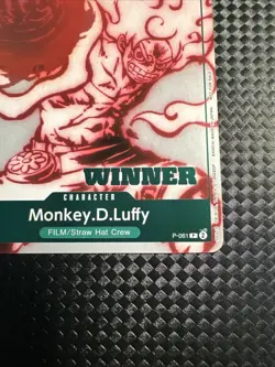 Monkey.D.Luffy (Deck Battle) [Winner] P-061 One Piece Promo Cards Foil English - Image 5
