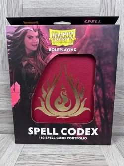Dragon Shield Roleplaying - Spell Codex - 160 Card Portfolio (Blood Red) - Image 1