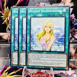 3x Yugioh Playset Release Brainwashing MP25-EN431 Common 1st Ed Near Mint - Image 1