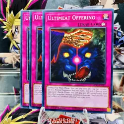 3x Yugioh Playset Ultimeat Offering MP25-EN341 Common 1st Ed Near Mint - Image 1