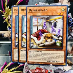 3x Yugioh Playset Depresspard MP25-EN387 Common 1st Ed Near Mint - Image 1