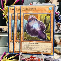 3x Yugioh Playset Mokomoko MP25-EN310 Common 1st Ed Near Mint - Image 1
