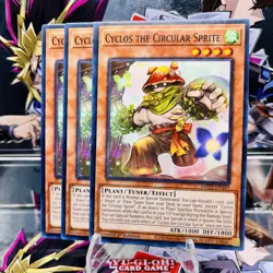 3x Yugioh Playset Cyclos the Circular Sprite MP25-EN349 Common 1st Ed Near Mint - Image 1