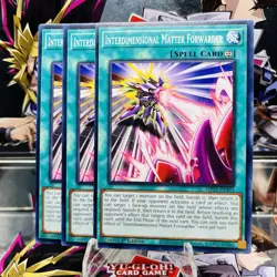 3x Yugioh Playset Interdimensional Matter Forwarder MP25-EN393 Common Near Mint - Image 1