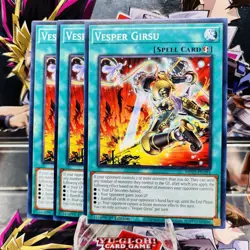 3x Yugioh Playset Vesper Girsu MP25-EN391 Common 1st Ed Near Mint - Image 1