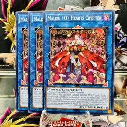 3x Yugioh Playset Maliss Q Hearts Crypter MP25-EN442 Common 1st Ed Near Mint - Image 1