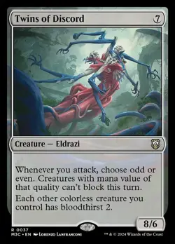 x1 Twins of Discord R MTG Commander: Modern Horizons 3 M/NM, English - Image 1