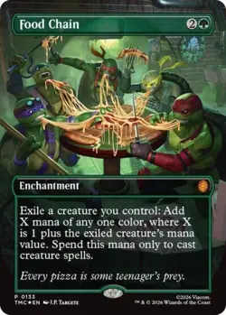 Food Chain (Borderless) -Foil Light Play MTG - Image 1