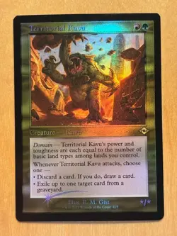 Magic the Gathering MTG Territorial Kavu Foil Retro Frame Modern Horizons 2 NM - Image 1