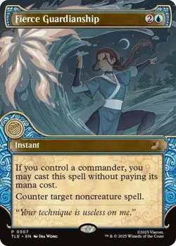 MTG Fierce Guardianship Full Art Avatar: The Last Airbender 0307 - Image 1
