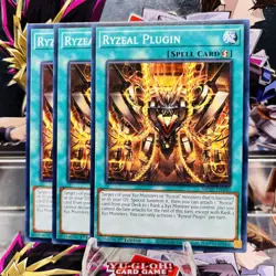 3x Yugioh Playset Ryzeal Plugin MP25-EN440 Common 1st Ed Near Mint - Image 1