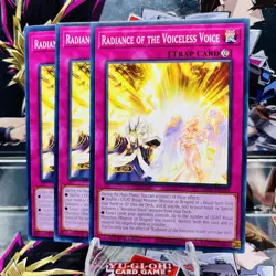 3x Yugioh Playset Radiance of the Voiceless Voice MP25-EN324 Common Near Mint - Image 1