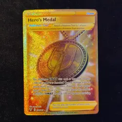 Pokemon TCG Hero's Medal Vivid Voltage 201/185 Holo Secret Rare MINT - Image 1