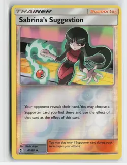 Sabrina's Suggestion 65/68 Uncommon Hidden Fates Pokemon Near Mint - Image 1