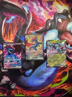 Pokemon TCG JTG Salamence EX SIR 187/159 Ultra Rare 177/159 Double Rare 114/159 - Image 1