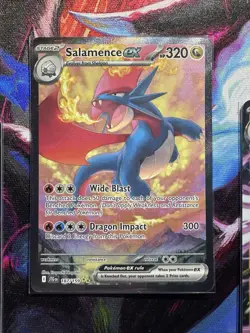 Pokemon TCG JTG Salamence EX SIR 187/159 Ultra Rare 177/159 Double Rare 114/159 - Image 3