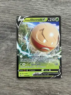 Pokemon SWSH Sword and Shield Black Star Promo Hisuain Electrode V - Image 1