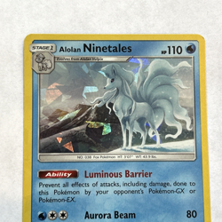 POKEMON CRACKED ICE HOLO 28/147 ALOLAN NINETALES BURNING SHADOWN - Image 2