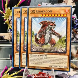 3x Yugioh Playset QQ Enneagon MP25-EN434 Common 1st Ed Near Mint - Image 1