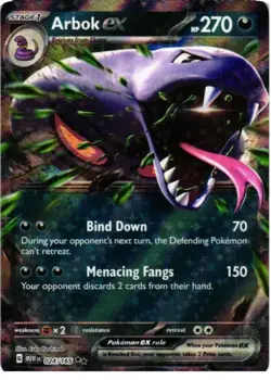 Arbok ex 024/165 Double Rare 151 Pokemon Near Mint - Image 1