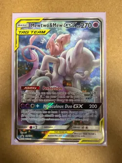 Pokemon Company Mewtwo & Mew GX SM191 SM Promo TAG TEAM Holo 270 HP - Image 1